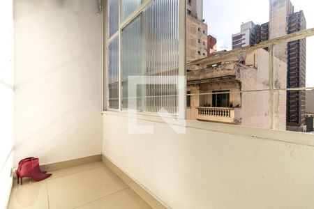 Varanda do Quarto de apartamento para alugar com 1 quarto, 48m² em Santa Ifigênia, São Paulo