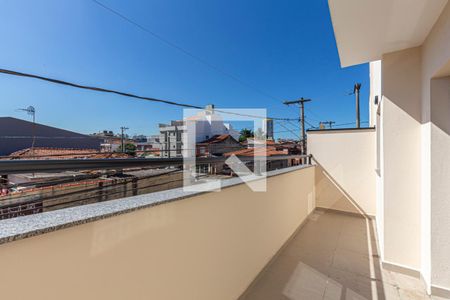 Varanda da Sala e Cozinha de apartamento à venda com 2 quartos, 48m² em Jardim Ocara, Santo André