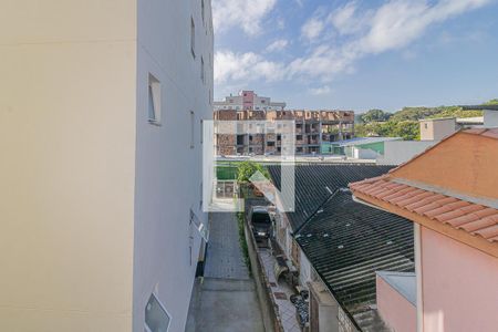 Sala/Cozinha-Vista de apartamento à venda com 2 quartos, 59m² em Nossa Senhora das Gracas, Canoas