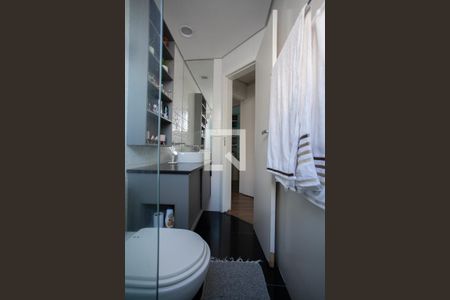 Banheiro da Suíte 1 de apartamento à venda com 3 quartos, 177m² em Liberdade, Belo Horizonte