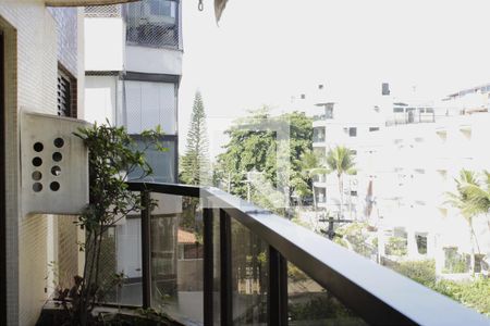 Varanda da Sala de apartamento para alugar com 5 quartos, 138m² em Jardim Tres Marias, Guarujá