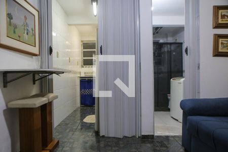 Sala de apartamento para alugar com 1 quarto, 50m² em Ponta da Praia, Santos