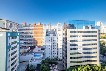 Varanda - VIsta de apartamento à venda com 1 quarto, 44m² em Paraíso, São Paulo