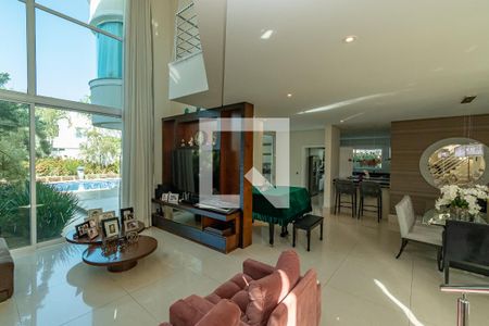 Sala de Estar de casa de condomínio à venda com 3 quartos, 338m² em Bosque das Palmeiras, Campinas