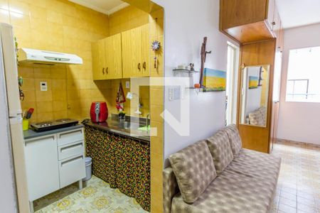 Cozinha de kitnet/studio para alugar com 0 quarto, 30m² em Guilhermina, Praia Grande