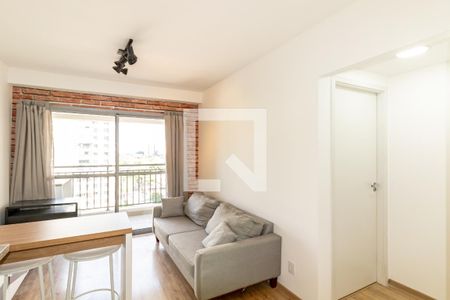 Sala de apartamento para alugar com 1 quarto, 35m² em Indianópolis, São Paulo