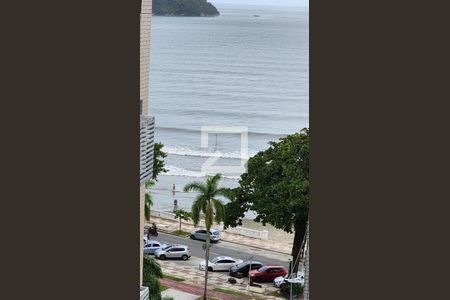 Vista da Sala de apartamento para alugar com 1 quarto, 62m² em Ponta da Praia, Santos