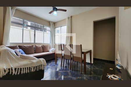 Sala de apartamento para alugar com 1 quarto, 62m² em Ponta da Praia, Santos