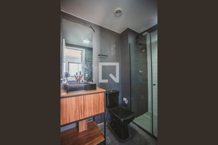 Banheiro de kitnet/studio à venda com 1 quarto, 25m² em Vila Clementino, São Paulo