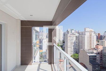 Varanda  de kitnet/studio à venda com 1 quarto, 35m² em Consolação, São Paulo