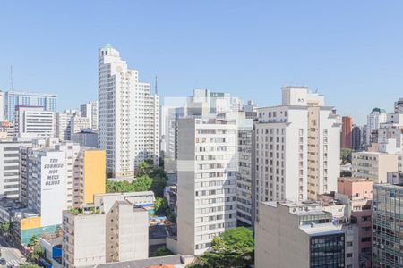 Vista da Varanda de kitnet/studio à venda com 1 quarto, 35m² em Consolação, São Paulo