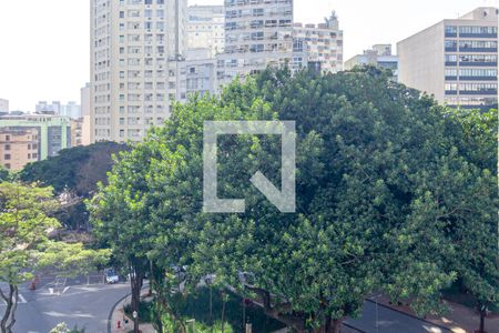 Vista da Sala de apartamento para alugar com 1 quarto, 27m² em República, São Paulo