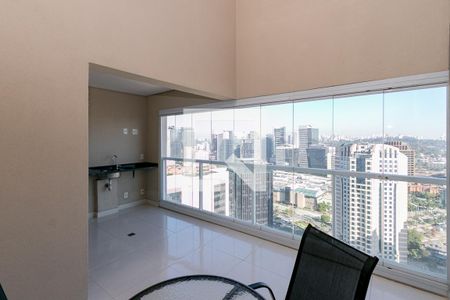 Varanda da Sala de apartamento à venda com 1 quarto, 88m² em Vila Gertrudes, São Paulo