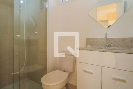 Banheiro de kitnet/studio à venda com 1 quarto, 24m² em Quarta Parada, São Paulo