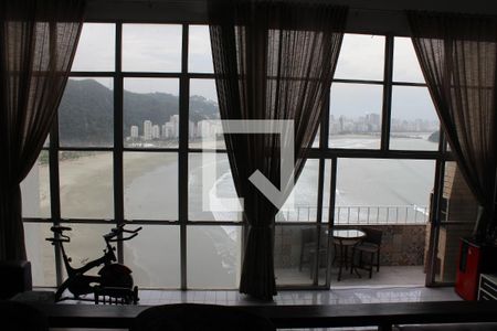 Vista da Sala de apartamento para alugar com 3 quartos, 160m² em Itararé, São Vicente