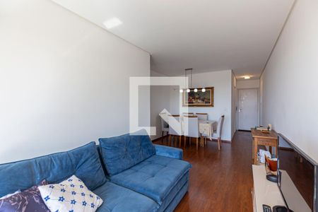 Sala de apartamento à venda com 3 quartos, 77m² em Vila Alzira, Santo André