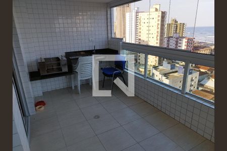 Varanda da Sala de apartamento para alugar com 2 quartos, 75m² em Caiçara, Praia Grande