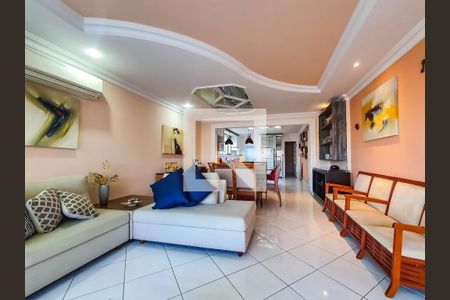 Sala de apartamento para alugar com 3 quartos, 150m² em Barra Funda, Guarujá
