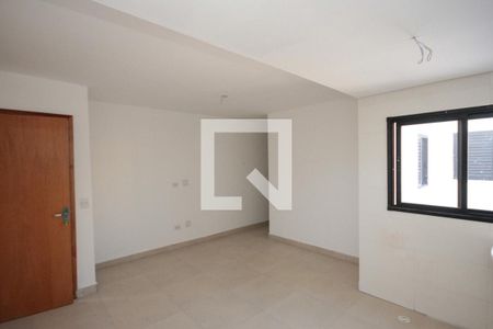 Sala e cozinha de apartamento para alugar com 2 quartos, 48m² em Chácara Mafalda, São Paulo