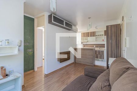 Sala de apartamento para alugar com 2 quartos, 48m² em Fátima, Canoas