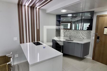 Cozinha de kitnet/studio para alugar com 1 quarto, 48m² em Barra da Tijuca, Rio de Janeiro