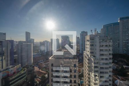 Sala/Cozinha - Vista de apartamento à venda com 1 quarto, 49m² em Pinheiros, São Paulo