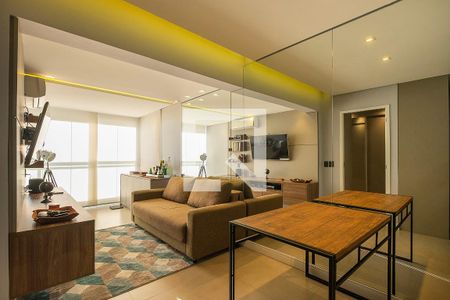 Sala/Cozinha de apartamento à venda com 1 quarto, 49m² em Pinheiros, São Paulo
