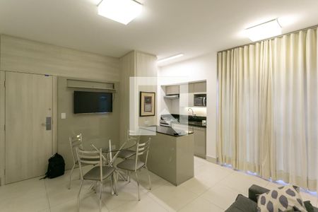 Sala de apartamento para alugar com 1 quarto, 45m² em Funcionários, Belo Horizonte