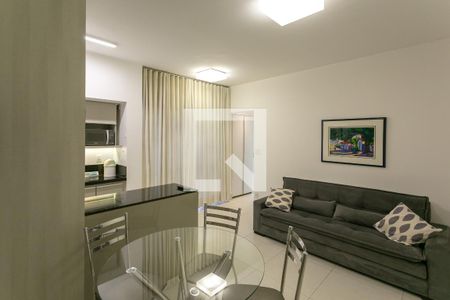 Sala de apartamento para alugar com 1 quarto, 45m² em Funcionários, Belo Horizonte