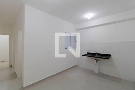 Sala e Cozinha Integrada  de apartamento à venda com 1 quarto, 34m² em Vila Granada, São Paulo