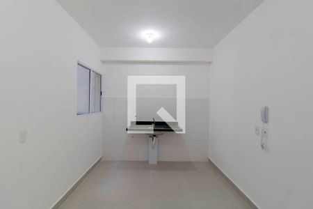 Sala e Cozinha Integrada  de apartamento à venda com 1 quarto, 34m² em Vila Granada, São Paulo