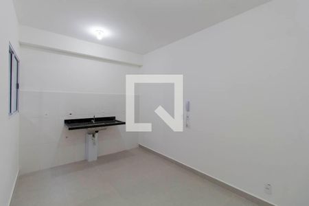 Sala e Cozinha Integrada  de apartamento à venda com 1 quarto, 34m² em Vila Granada, São Paulo