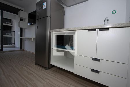 Studio - Quarto e Cozinha de kitnet/studio para alugar com 1 quarto, 26m² em Pinheiros, São Paulo