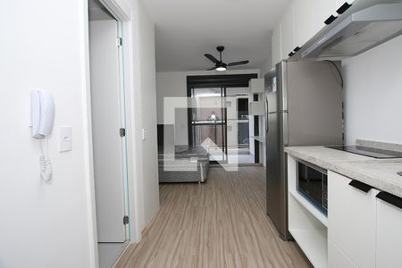 Studio - Quarto e Cozinha de kitnet/studio para alugar com 1 quarto, 26m² em Pinheiros, São Paulo