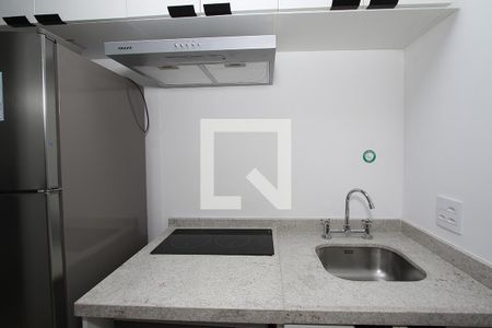 Studio - Quarto e Cozinha de kitnet/studio para alugar com 1 quarto, 26m² em Pinheiros, São Paulo