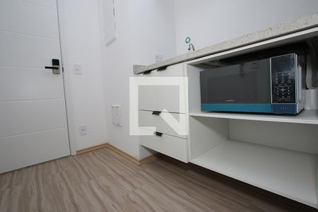 Studio - Quarto e Cozinha de kitnet/studio para alugar com 1 quarto, 26m² em Pinheiros, São Paulo