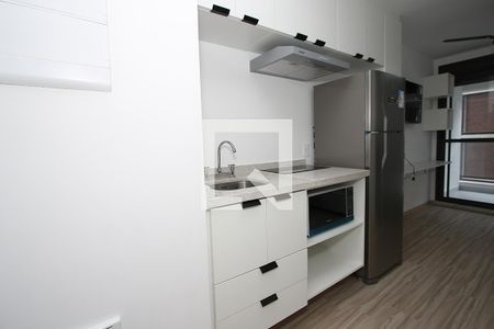 Studio - Quarto e Cozinha de kitnet/studio para alugar com 1 quarto, 26m² em Pinheiros, São Paulo