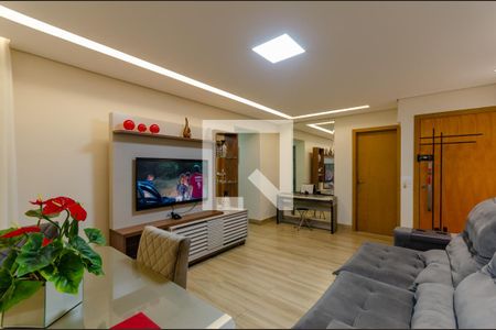 Sala de apartamento à venda com 3 quartos, 87m² em Castelo, Belo Horizonte