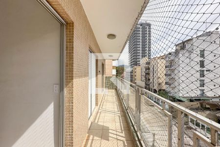 Varanda de apartamento para alugar com 3 quartos, 100m² em Balneário Cidade Atlântica, Guarujá