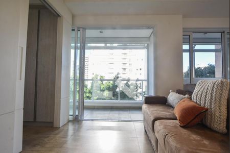 Sala  de apartamento para alugar com 1 quarto, 35m² em Campo Belo, São Paulo