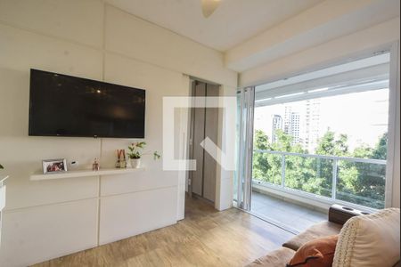 Sala  de apartamento para alugar com 1 quarto, 35m² em Campo Belo, São Paulo