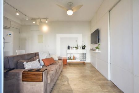 Sala  de apartamento para alugar com 1 quarto, 35m² em Campo Belo, São Paulo