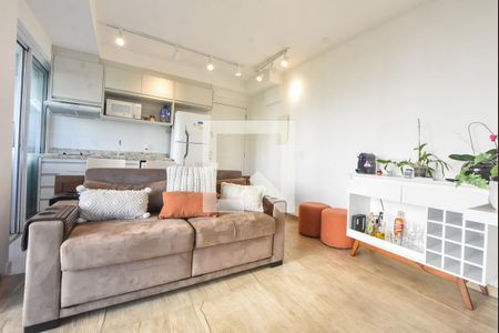 Sala  de apartamento para alugar com 1 quarto, 35m² em Campo Belo, São Paulo