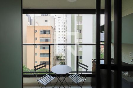 Vista do Quarto/Estúdio de kitnet/studio para alugar com 1 quarto, 25m² em Perdizes, São Paulo