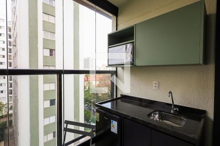 Varanda de kitnet/studio para alugar com 1 quarto, 25m² em Perdizes, São Paulo