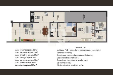 Apartamento à venda com 2 quartos, 175m² em Xangri-la, Contagem