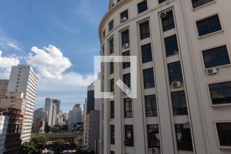 Vista da Sacada de apartamento à venda com 1 quarto, 41m² em Centro, São Paulo