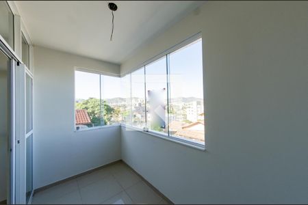 Varanda de apartamento à venda com 3 quartos, 96m² em Havaí, Belo Horizonte