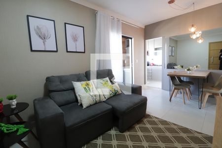 Sala de apartamento para alugar com 2 quartos, 65m² em Tibery, Uberlândia