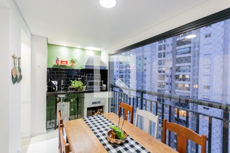 Varanda gourmet de apartamento à venda com 3 quartos, 88m² em Campestre, Santo André